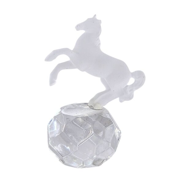 Swarovski Ebeling & Reuss Circus Miniature Horse On Crystal Ball Figurine - Picture 1 of 7